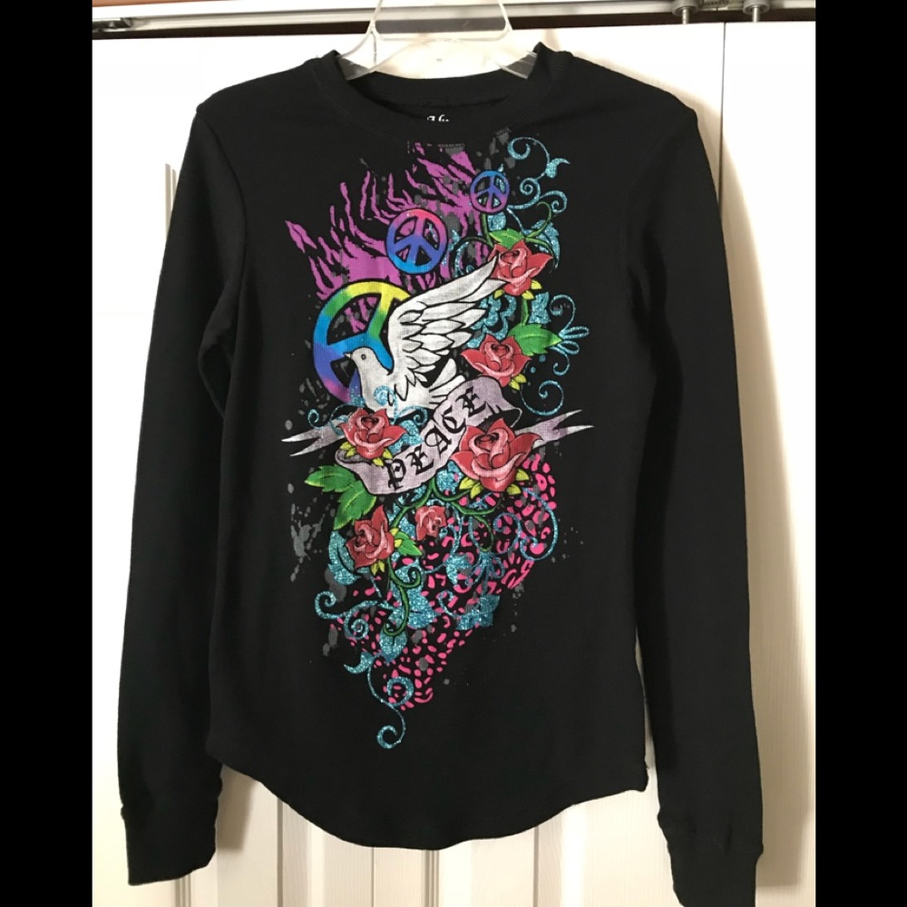 Juniors long sleeve cotton shirt